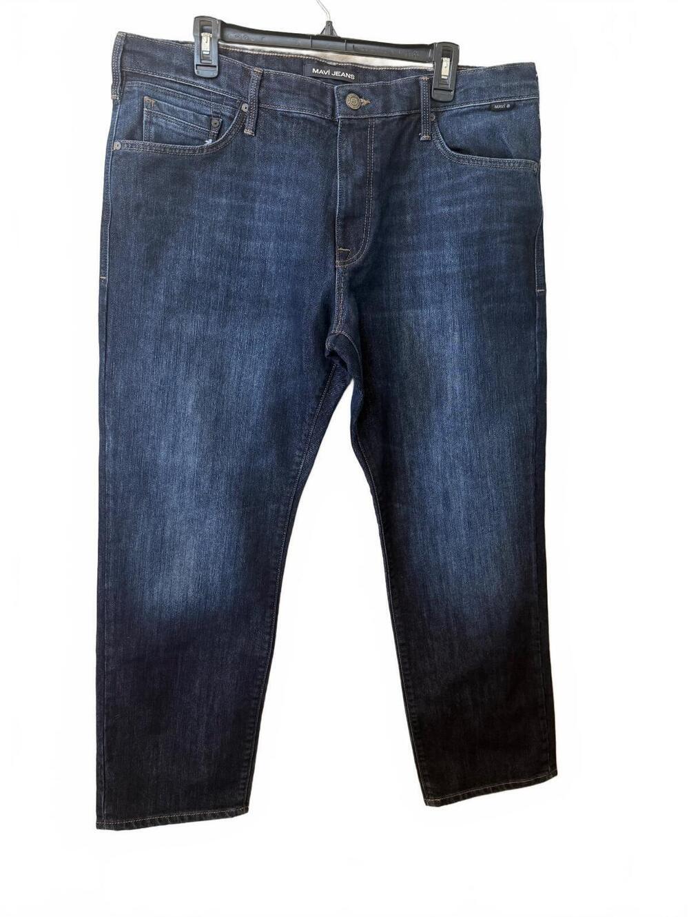 Mavi Matt Straight Leg Jeans Men's Size 38x29 Dark Wash Denim